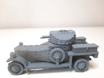 WWII British 1914 Pattern Armoured Car Various Scales Historical Wargaming