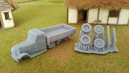 WWII Polish Fiat 621L Truck Various Scales Historical Wargaming