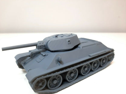 WWII Soviet T34/76 Tank Various Scales Historical Wargaming