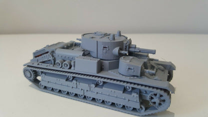WWII Soviet T28 Uparmoured Tank Historical Wargaming