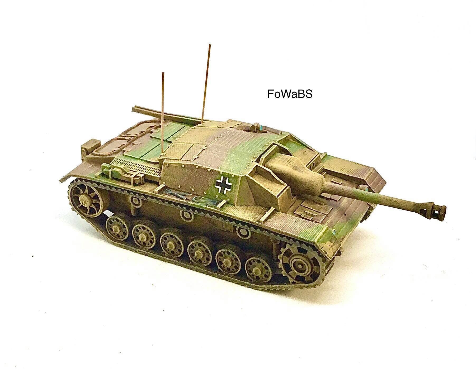 WWII German Stug III C/D 75mm Long Barrel Various Scales Historical Wargaming (US tariffs are pre-paid by us)