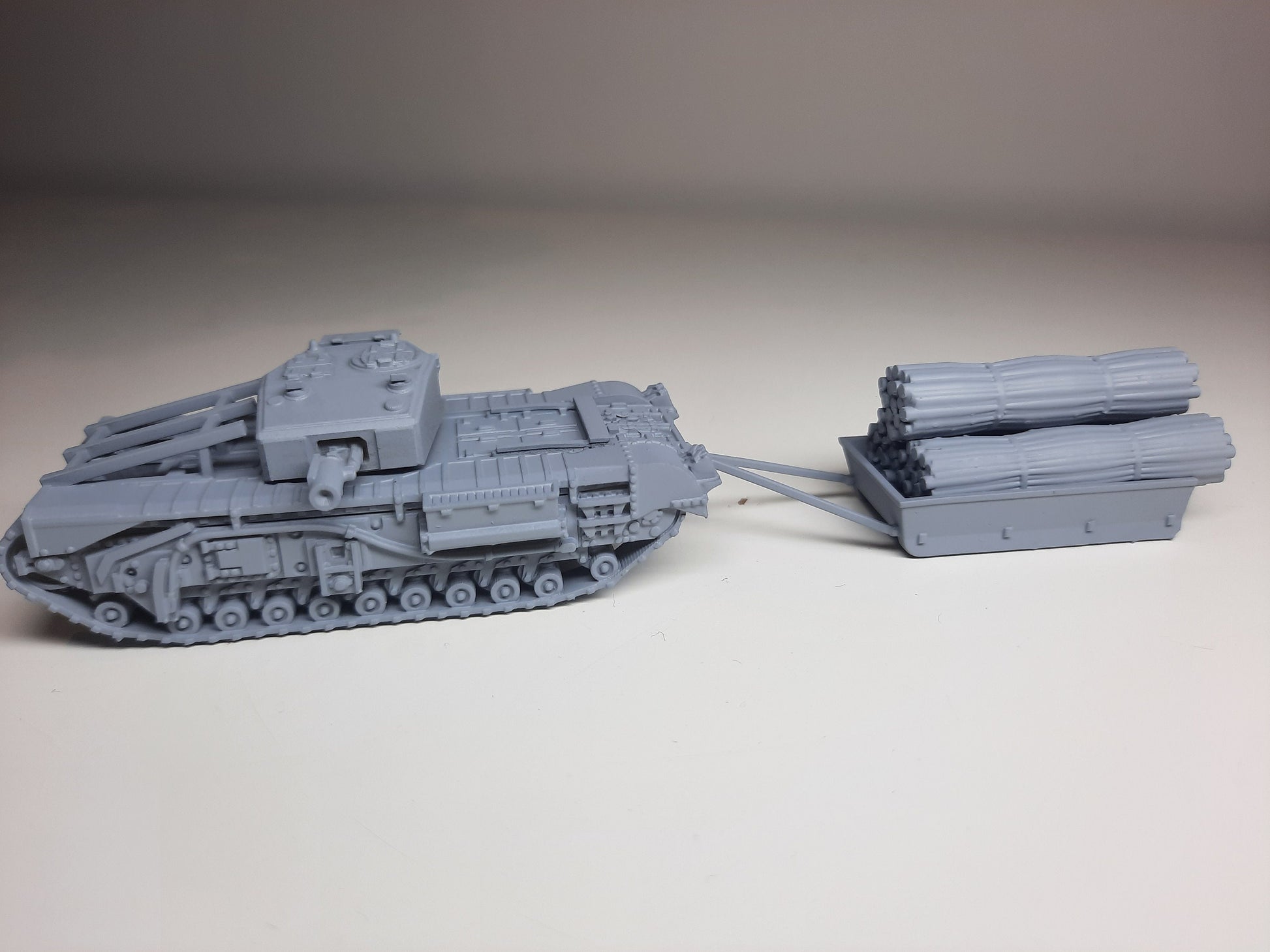 WWII British Churchill AVRE with Fascine Tank Various Scales Historical Wargaming (US tariffs are pre-paid by us)