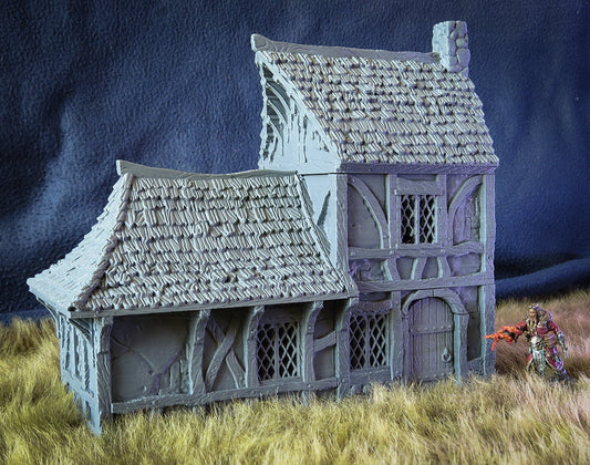 Wargaming Terrain Medium House Various Scales Historical Fantasy Wargaming