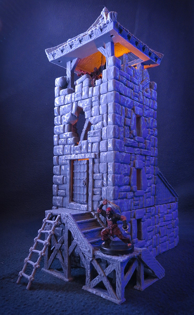 Wargaming Terrain 28mm Tower Historical Fantasy Dnd