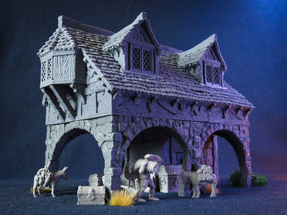 Wargaming Terrain Large Prison House Various Scales Historical Fantasy