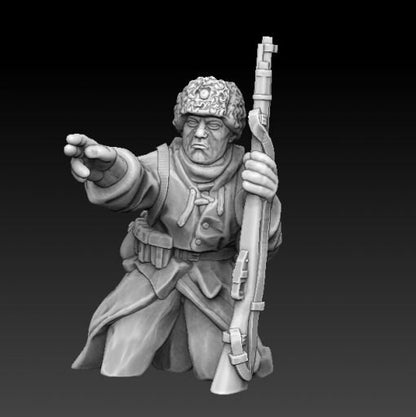 WWII Finnish Maxim MMG Team (3 models) Various Scales Historical Wargaming