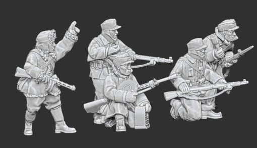 WWII Finnish Infantry Squad (5 models) Various Scales Historical Wargaming