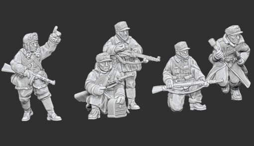 WWII Finnish Infantry Squad (5 models) Various Scales Historical Wargaming