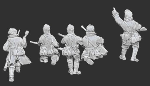WWII Finnish Infantry Squad (5 models) Various Scales Historical Wargaming (US tariffs are pre-paid by us)