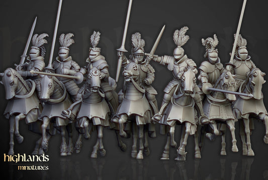 28mm Highland Miniatures Sunland Knights (10) Fantasy DnD Fantasy