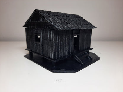 Wargaming Terrain Pacific Tropical Hut C Various Scales Historical Wargaming