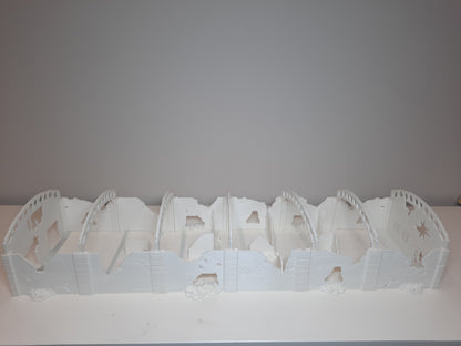Wargaming Terrain Large Ruined Factory (27.5'' long in 1/56 scale) Various Scales Historical Wargaming