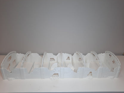 Wargaming Terrain Large Ruined Factory (27.5'' long in 1/56 scale) Various Scales Historical Wargaming