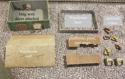 Wargaming Terrain Cargo Train Station Various Scales Historical Wargaming