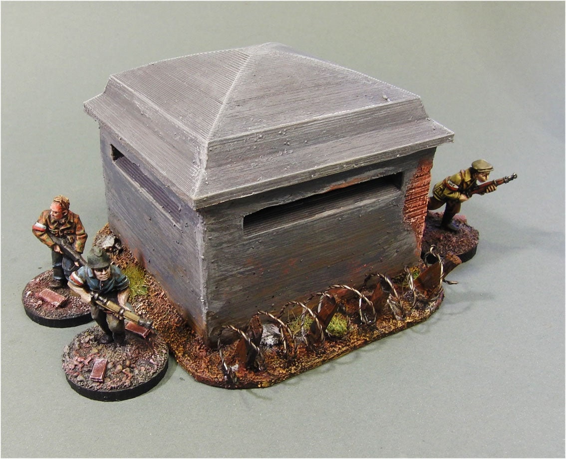 Wargaming Terrain WWII Pillbox Various Scales Historical Wargaming
