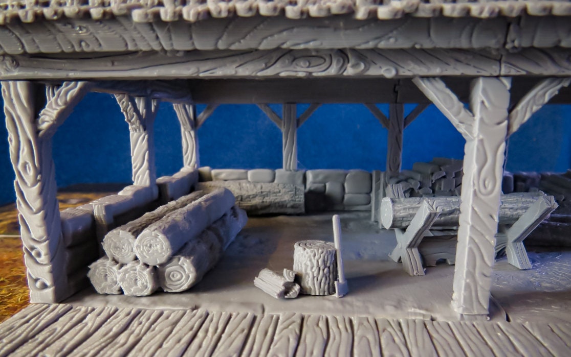 Wargaming Terrain Woodcutter/Wash House Various Scales Historical Wargaming (US tariffs are pre-paid by us)