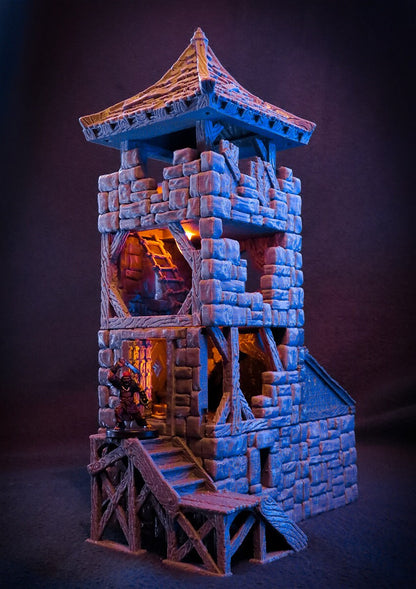 Wargaming Terrain 28mm Tower Historical Fantasy Dnd