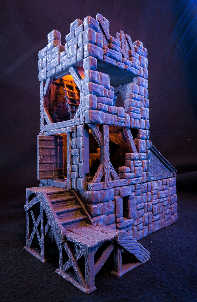 Wargaming Terrain 28mm Tower Historical Fantasy Dnd