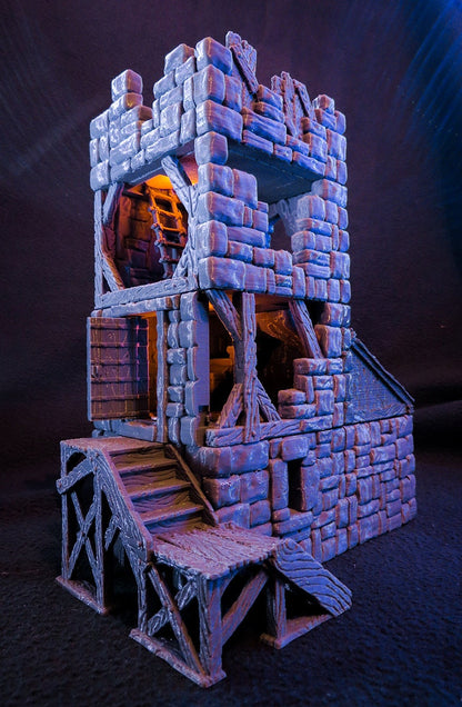 Wargaming Terrain 28mm Tower Historical Fantasy Dnd