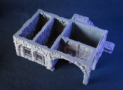 Wargaming Terrain Large Prison House Various Scales Historical Fantasy