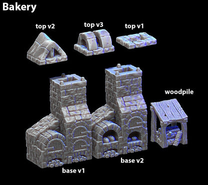 Wargaming Terrain Bakery Building Various Scales Historical Wargaming