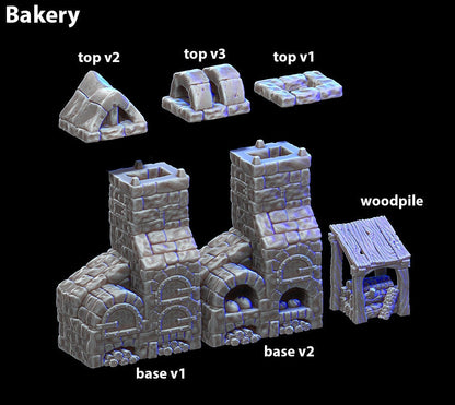 Wargaming Terrain Bakery Building Various Scales Historical Wargaming
