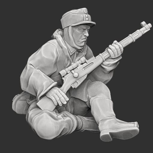 WWII Finnish Sniper Various Scales Historical Wargaming (US tariffs are pre-paid by us)