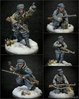 WWII Finnish Infantry Squad (5 models) Various Scales Historical Wargaming