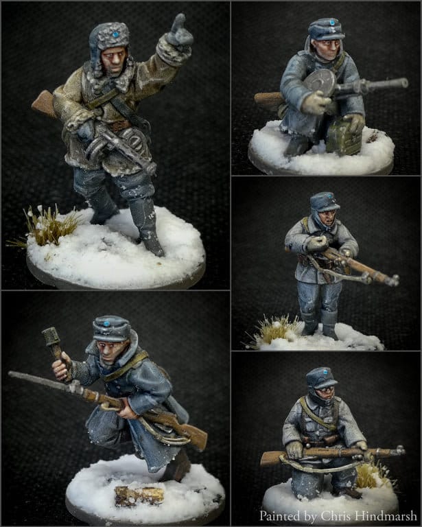 WWII Finnish Infantry Squad (5 models) Various Scales Historical Wargaming