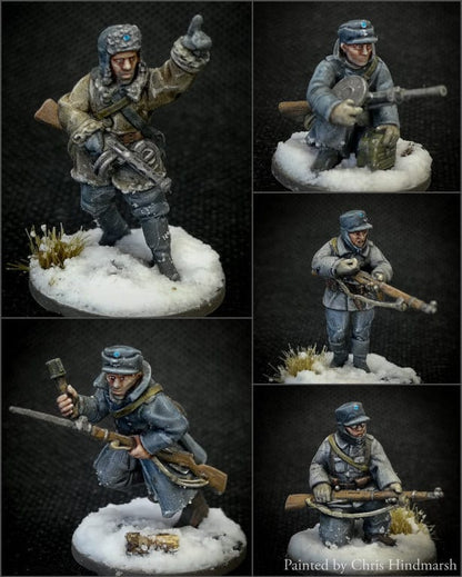 WWII Finnish Infantry Squad (5 models) Various Scales Historical Wargaming