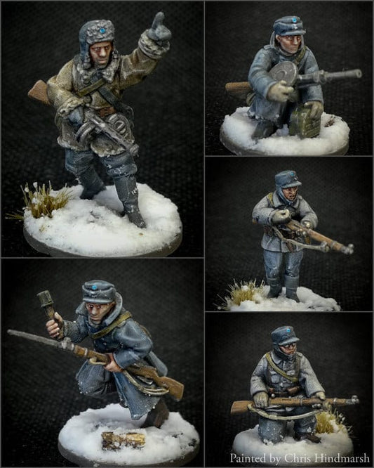 WWII Finnish Infantry Squad (5 models) Various Scales Historical Wargaming