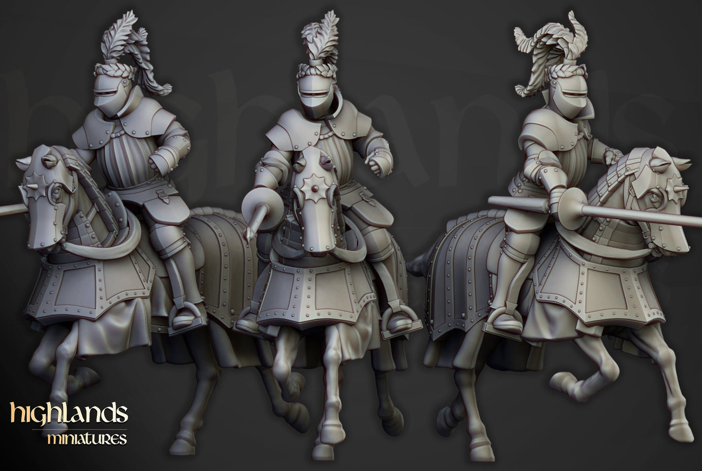 28mm Highland Miniatures Sunland Knights (10) Fantasy DnD Fantasy