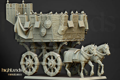 28mm Highland Miniatures Wittenberg Wagon Fantasy DnD suitable for WFB AOS