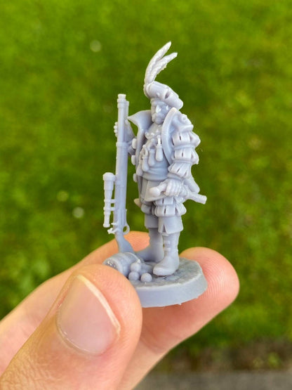 28mm Highland Miniatures Otto Engineer (2 models) suitable for WFB AOS