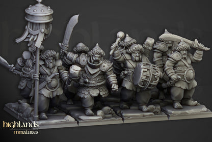 28mm Highland Miniatures Khazarian Warriors Ogres (8) DnD Fantasy