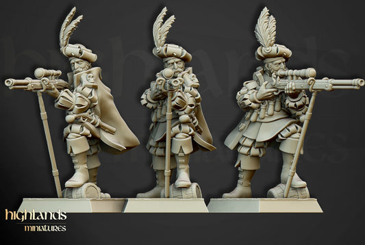 28mm Highland Miniatures Otto Engineer (2 models) suitable for WFB AOS