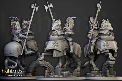 28mm Highland Miniatures Knights of The Rising Sun (3) Fantasy 9th Age