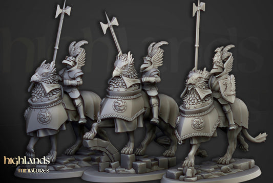 28mm Highland Miniatures Knights of The Rising Sun (3) Fantasy 9th Age