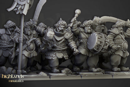 28mm Highland Miniatures Khazarian Warriors Ogres (8) DnD Fantasy