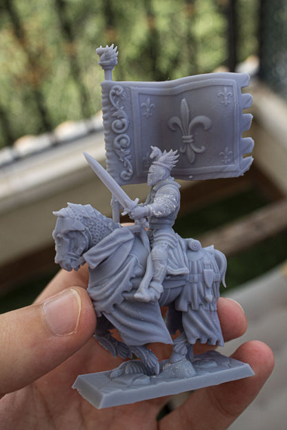 28mm Highland Miniatures Medieval Heavy Cavalry Unit (10) Fantasy