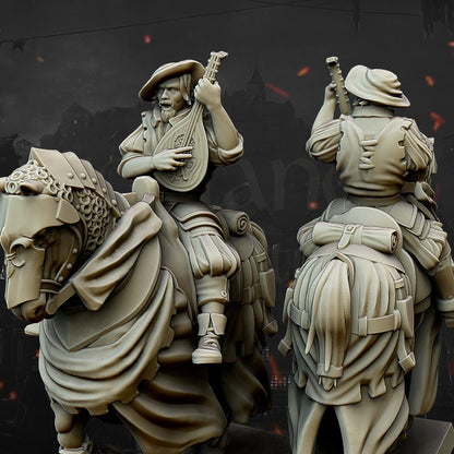 28mm Highland Miniatures Medieval Heavy Cavalry Unit (10) Fantasy
