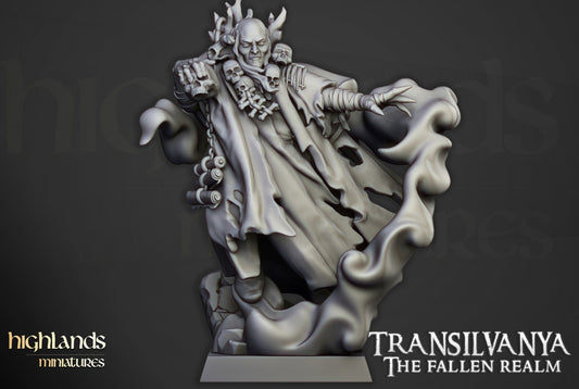 28mm Highland Miniatures Transilvanya Necromancers (2) Fantasy