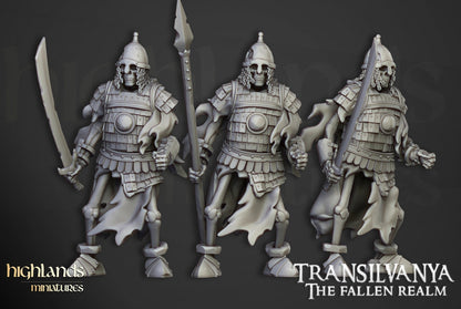 28mm Highland Miniatures Skeleton Boyar Guard Unit (10) Fantasy
