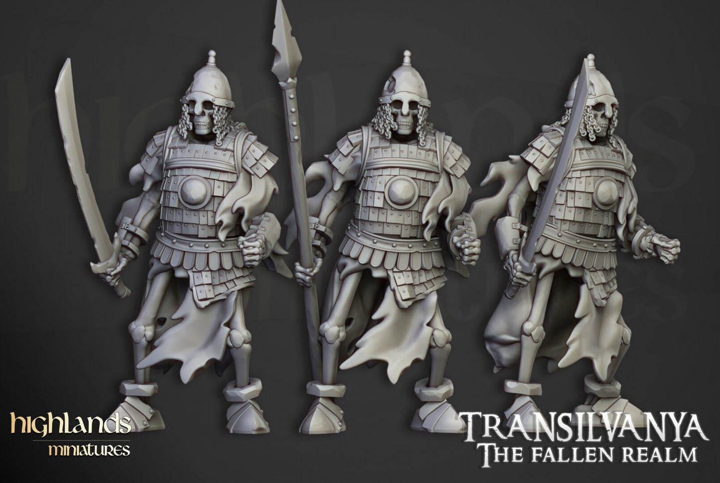 Highland Miniatures Skeleton Boyar Guard Unit (10 models) Fantasy Wargaming