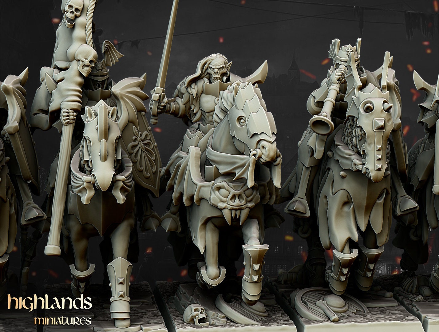 28mm Highland Miniatures Transislvanya Vampire Knights Unit  Fantasy