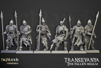 28mm Highland Miniatures Skeleton Boyar Guard Unit (10) Fantasy