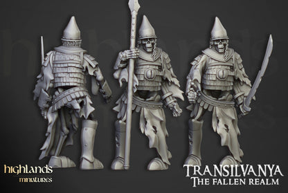 28mm Highland Miniatures Skeleton Boyar Guard Unit (10) Fantasy