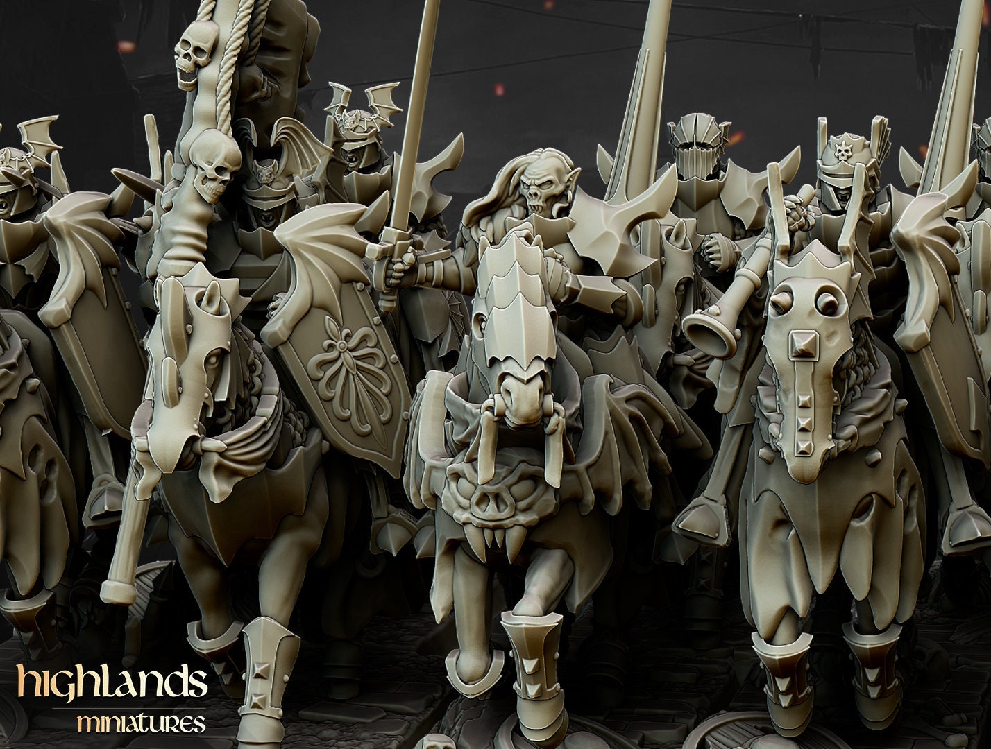 28mm Highland Miniatures Transislvanya Vampire Knights Unit  Fantasy