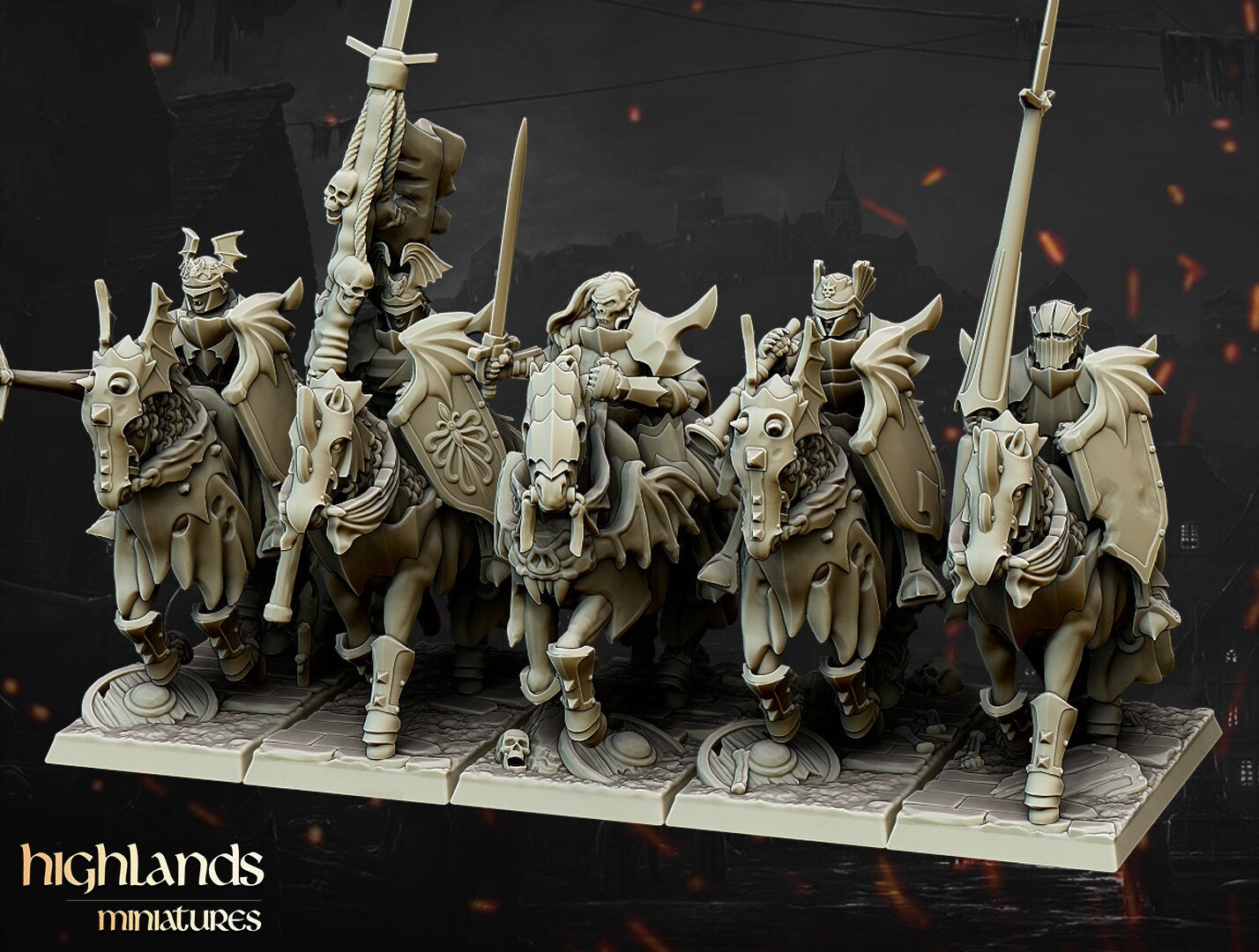 28mm Highland Miniatures Transislvanya Vampire Knights Unit  Fantasy