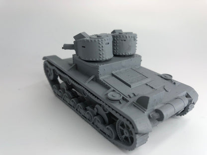 WWII British Vickers Mk E Twin Turrets Tank Various Scales Historical Wargaming